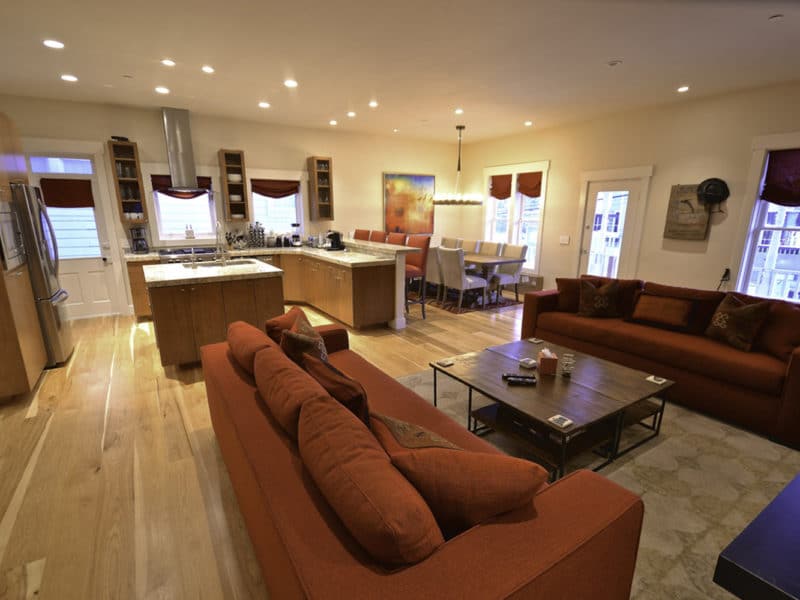 Side view of guest room in Park City Residential home