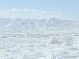 Gorgeous-view-of-Park-City-valley-blanketed-in-snow-in-the-winter-background