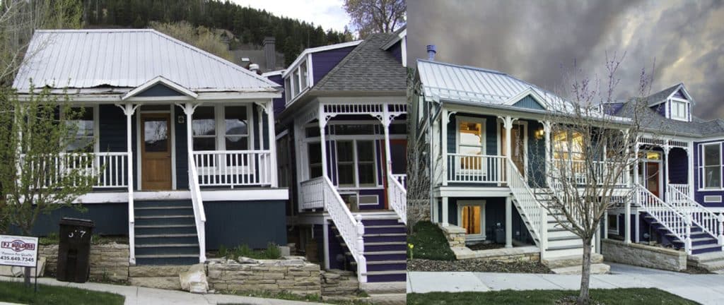 Park City Green home before and after